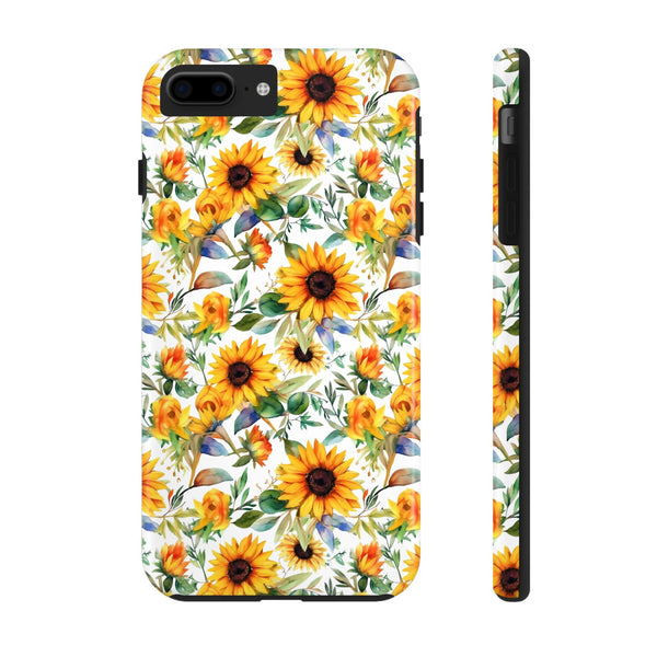 Sunflower Bliss Tough Phone Cases, iPhone case, sunflower