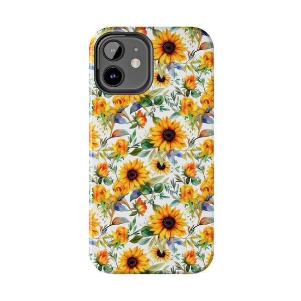 Sunflower Bliss Tough Phone Cases, iPhone case, sunflower