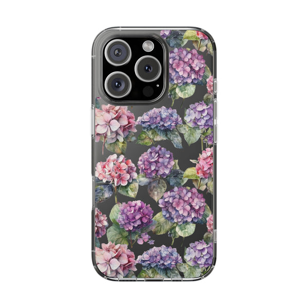 Hydrangea Clear Cases