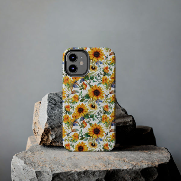 Sunflower Bliss Tough Phone Cases, iPhone case, sunflower