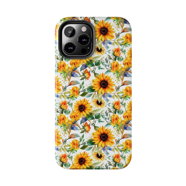 Sunflower Bliss Tough Phone Cases, iPhone case, sunflower