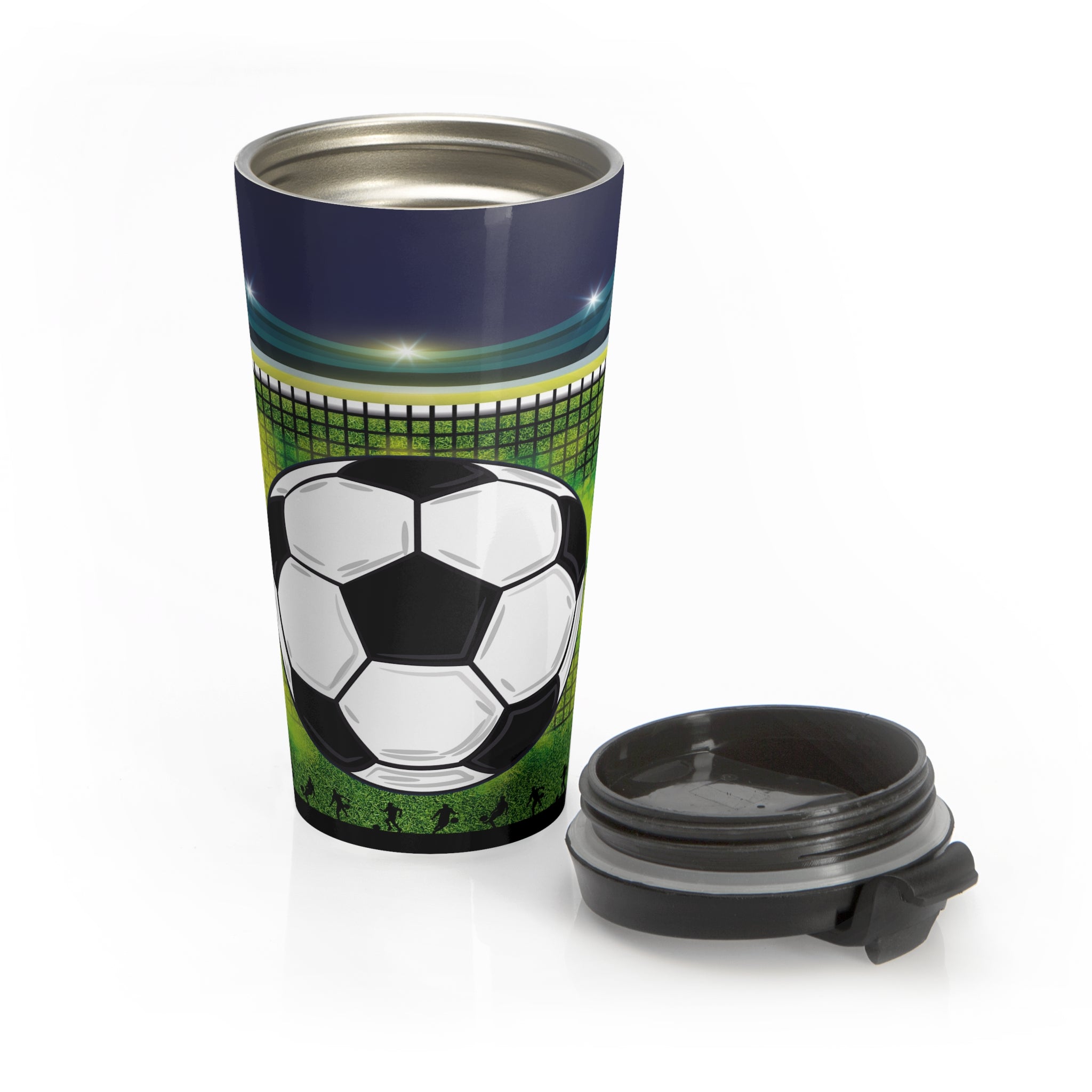 Soccer Stainless Steel Travel Mug