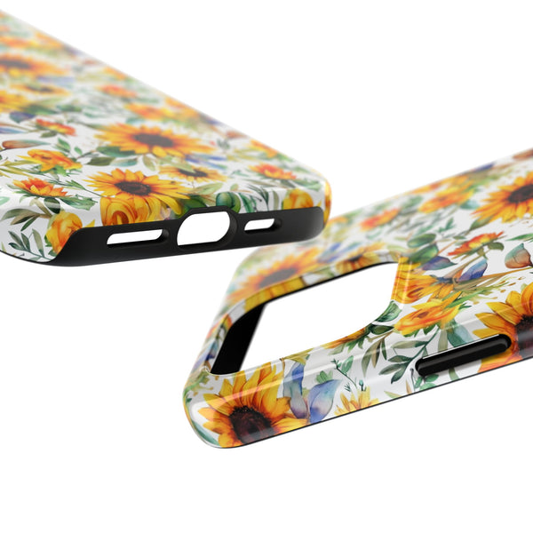 Sunflower Bliss Tough Phone Cases, iPhone case, sunflower