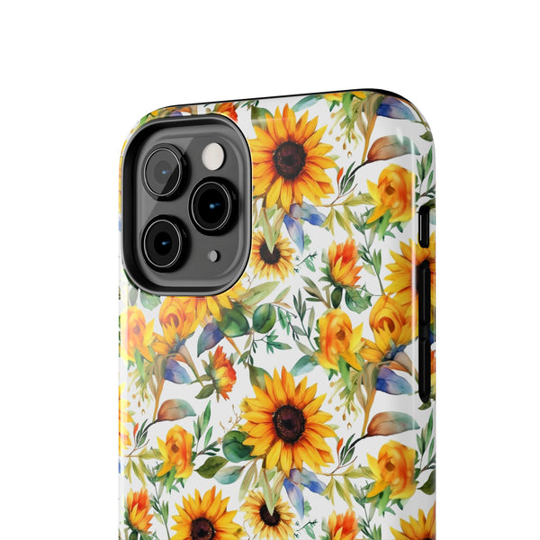 Sunflower Bliss Tough Phone Cases, iPhone case, sunflower