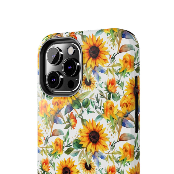 Sunflower Bliss Tough Phone Cases, iPhone case, sunflower