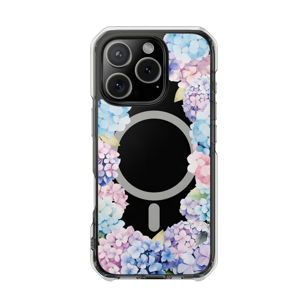Hydrangea Love MagSafe Clear Impact Cases