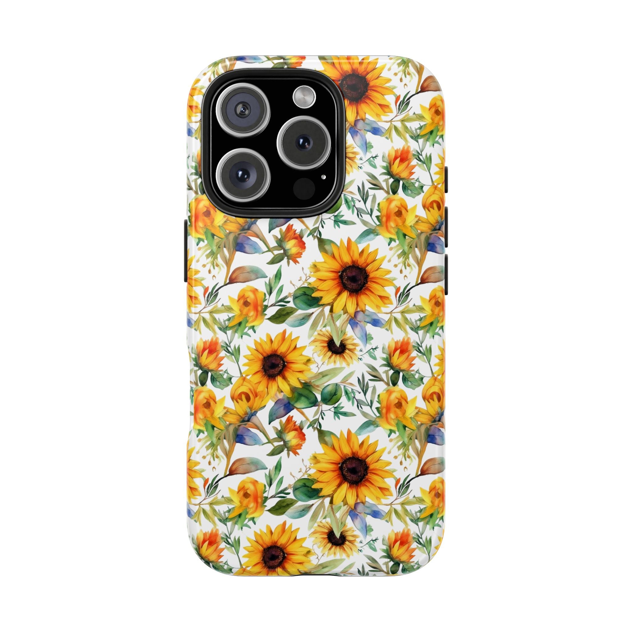 Sunflower Bliss Tough Phone Cases, iPhone case, sunflower