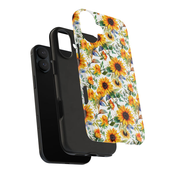 Sunflower Bliss Tough Phone Cases, iPhone case, sunflower