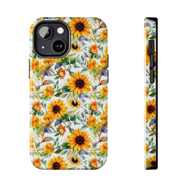 Sunflower Bliss Tough Phone Cases, iPhone case, sunflower