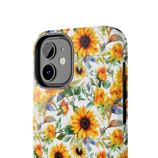 Sunflower Bliss Tough Phone Cases, iPhone case, sunflower