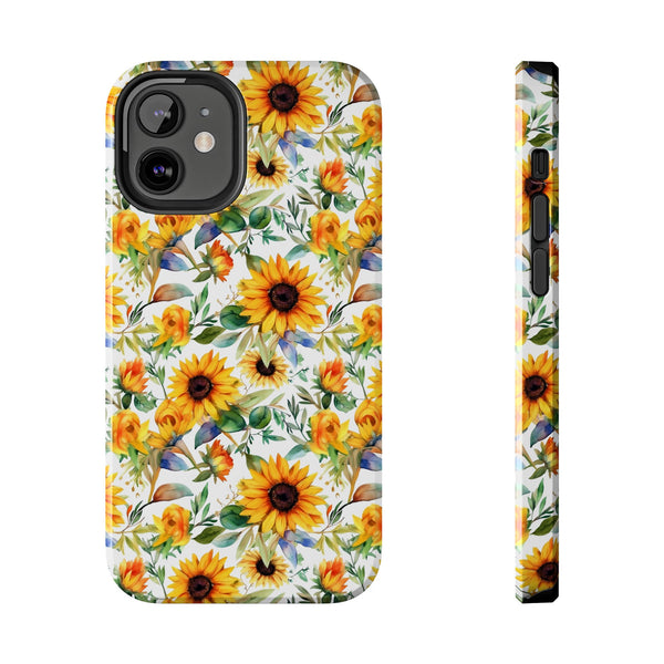Sunflower Bliss Tough Phone Cases, iPhone case, sunflower