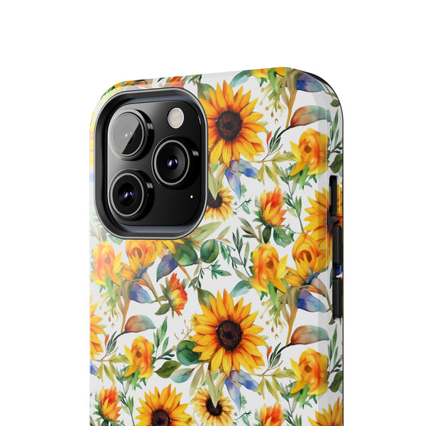 Sunflower Bliss Tough Phone Cases, iPhone case, sunflower