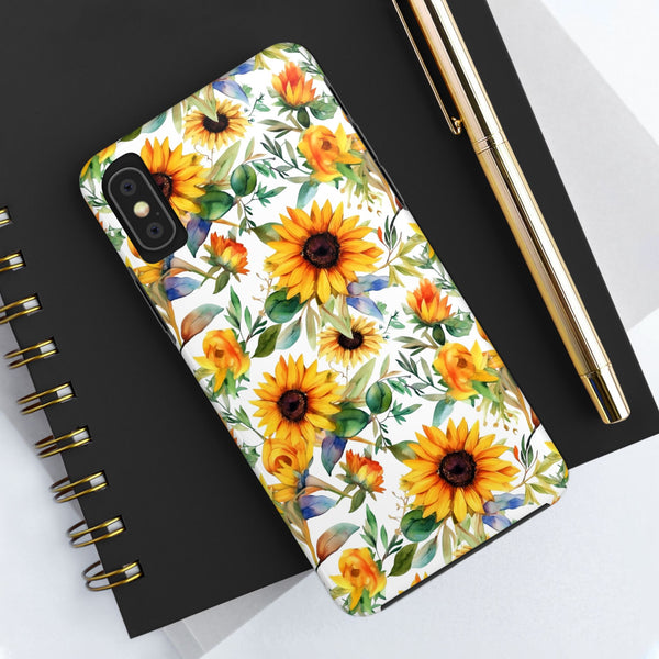 Sunflower Bliss Tough Phone Cases, iPhone case, sunflower