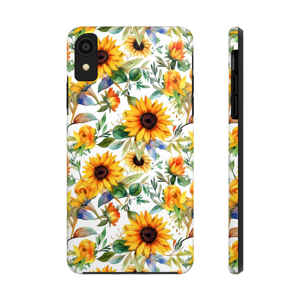 Sunflower Bliss Tough Phone Cases, iPhone case, sunflower