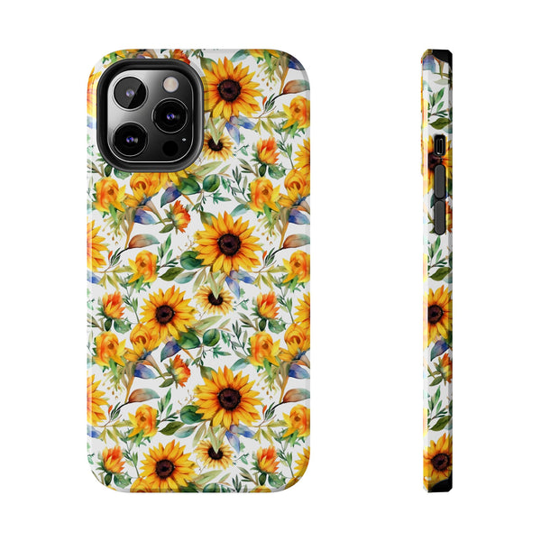 Sunflower Bliss Tough Phone Cases, iPhone case, sunflower