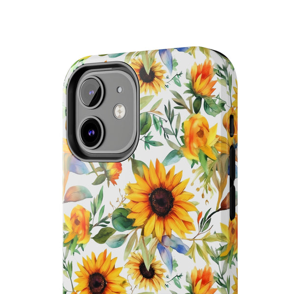 Sunflower Bliss Tough Phone Cases, iPhone case, sunflower