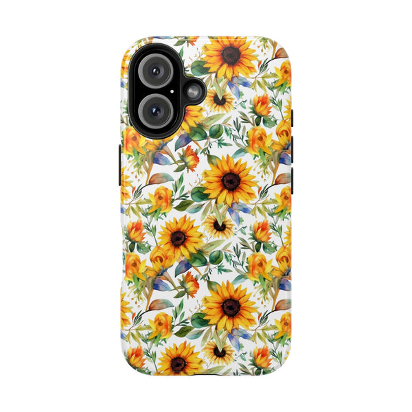 Sunflower Bliss Tough Phone Cases, iPhone case, sunflower