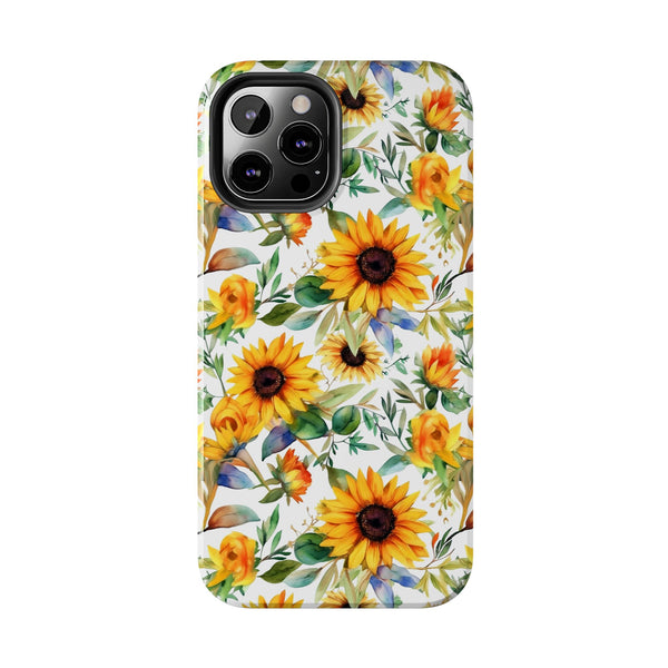 Sunflower Bliss Tough Phone Cases, iPhone case, sunflower