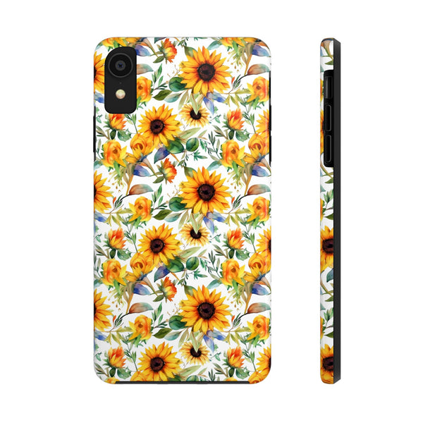 Sunflower Bliss Tough Phone Cases, iPhone case, sunflower