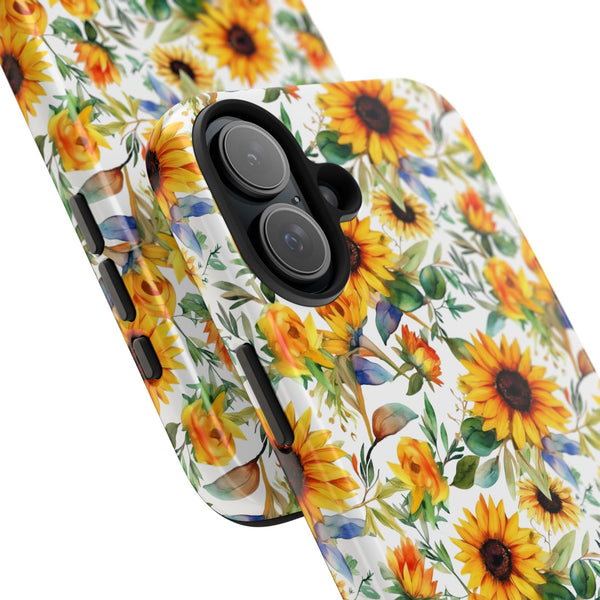 Sunflower Bliss Tough Phone Cases, iPhone case, sunflower