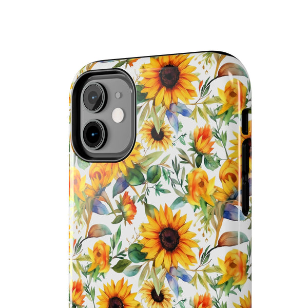 Sunflower Bliss Tough Phone Cases, iPhone case, sunflower