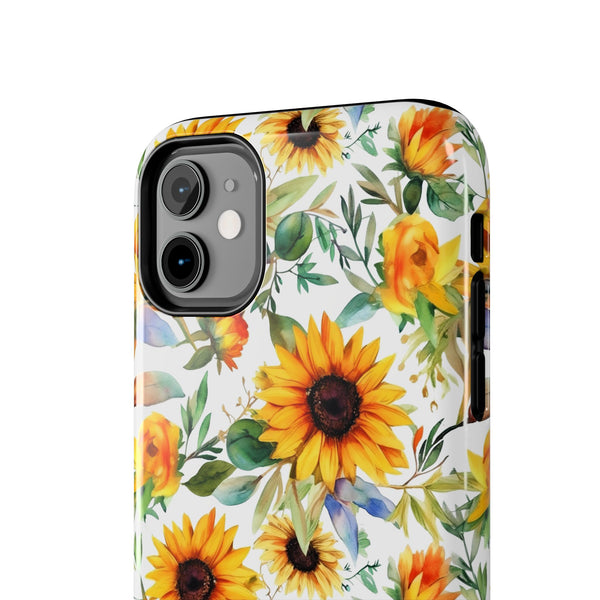 Sunflower Bliss Tough Phone Cases, iPhone case, sunflower