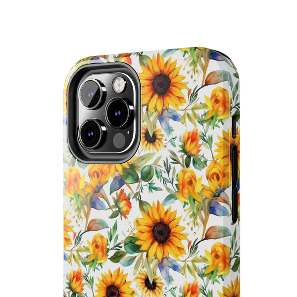 Sunflower Bliss Tough Phone Cases, iPhone case, sunflower