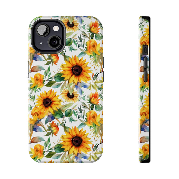 Sunflower Bliss Tough Phone Cases, iPhone case, sunflower