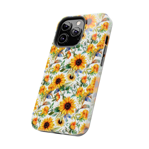Sunflower Bliss Tough Phone Cases, iPhone case, sunflower