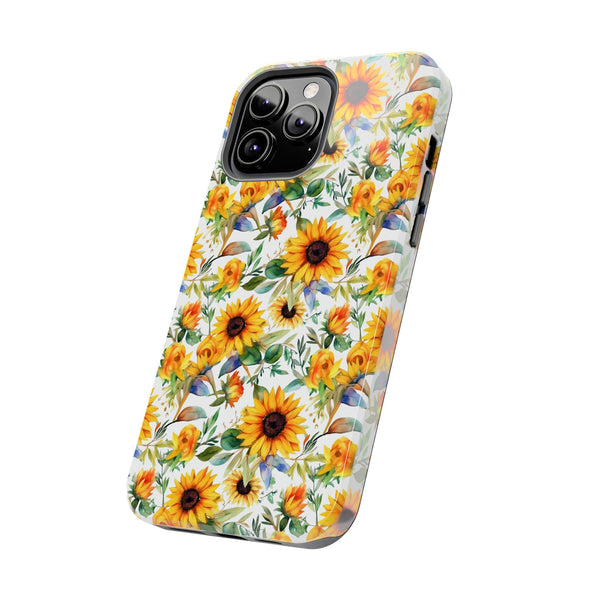 Sunflower Bliss Tough Phone Cases, iPhone case, sunflower