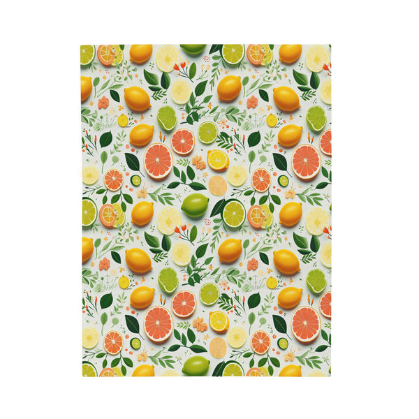 Citrus Fruit Velveteen Plush Blanket