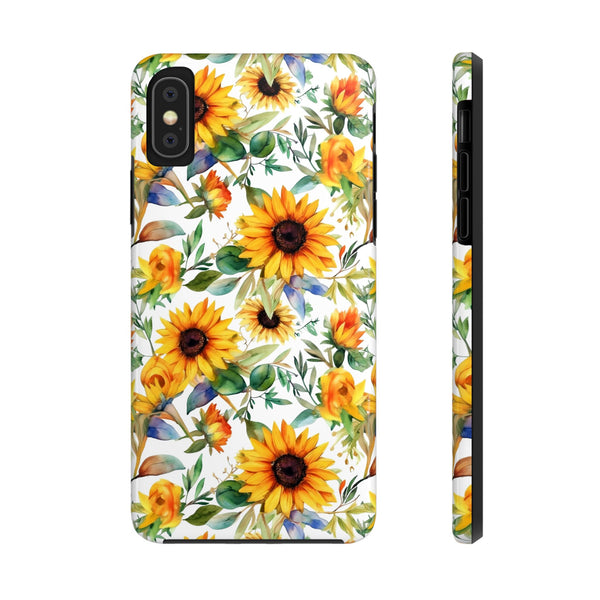 Sunflower Bliss Tough Phone Cases, iPhone case, sunflower