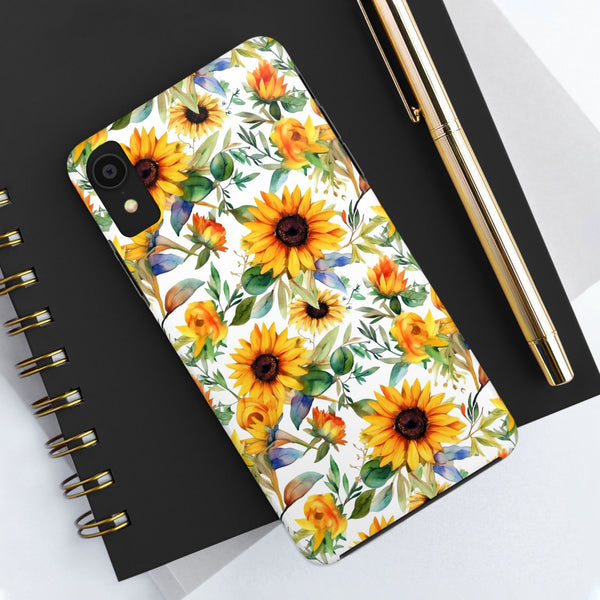 Sunflower Bliss Tough Phone Cases, iPhone case, sunflower