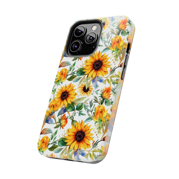 Sunflower Bliss Tough Phone Cases, iPhone case, sunflower