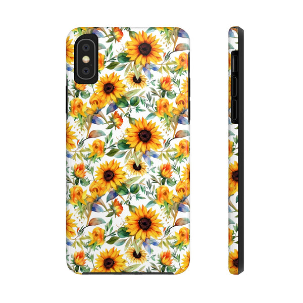 Sunflower Bliss Tough Phone Cases, iPhone case, sunflower