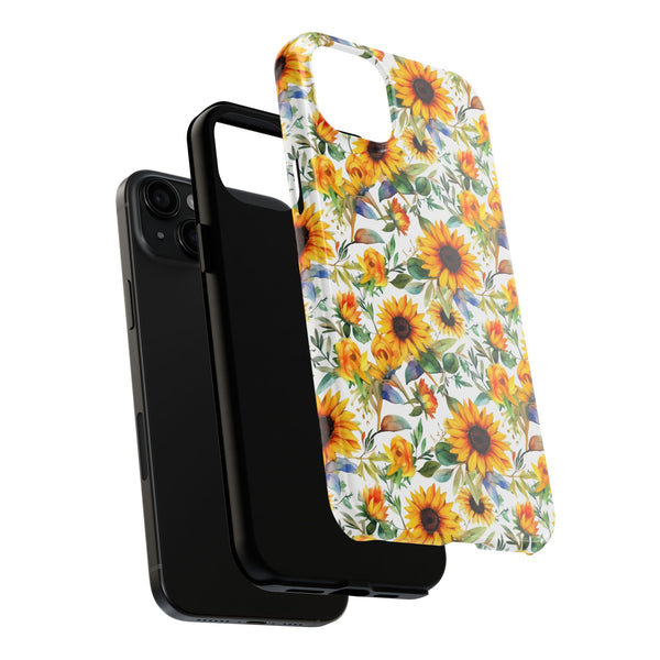 Sunflower Bliss Tough Phone Cases, iPhone case, sunflower