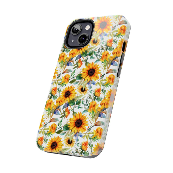 Sunflower Bliss Tough Phone Cases, iPhone case, sunflower