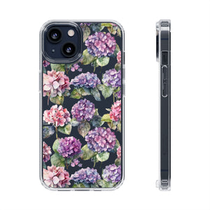 Hydrangea Clear Cases