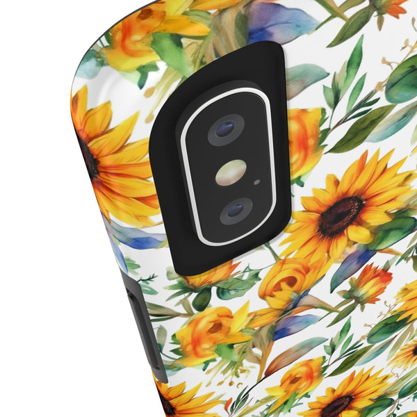 Sunflower Bliss Tough Phone Cases, iPhone case, sunflower