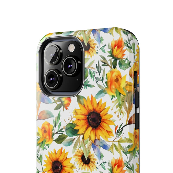 Sunflower Bliss Tough Phone Cases, iPhone case, sunflower