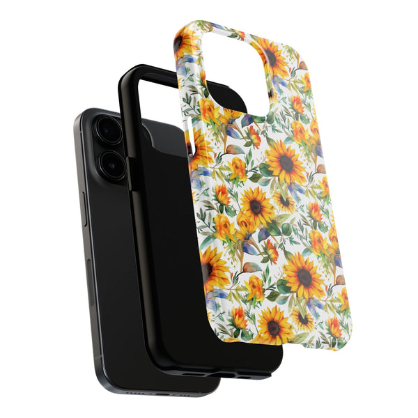 Sunflower Bliss Tough Phone Cases, iPhone case, sunflower