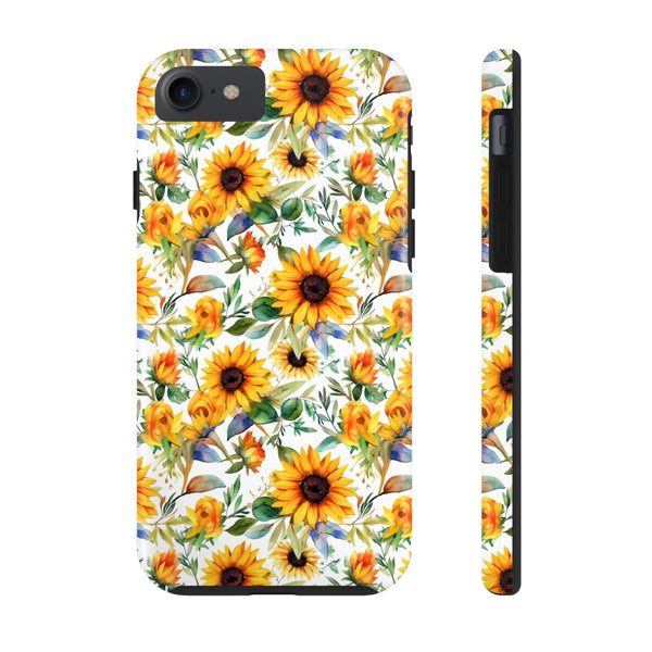 Sunflower Bliss Tough Phone Cases, iPhone case, sunflower