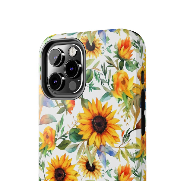 Sunflower Bliss Tough Phone Cases, iPhone case, sunflower