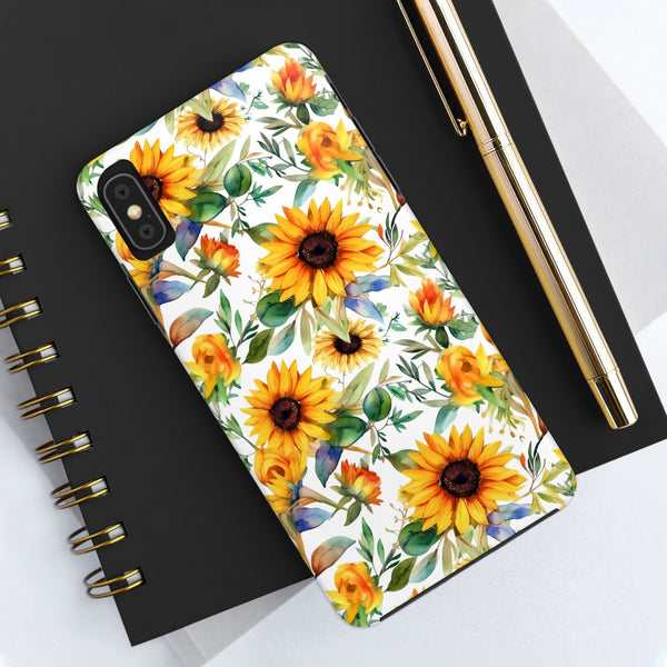 Sunflower Bliss Tough Phone Cases, iPhone case, sunflower