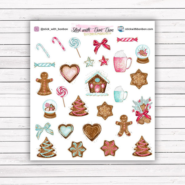 Gingerbread Deco stickers