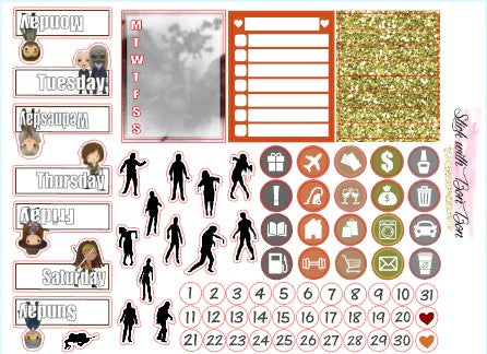 The Walking Dead theme Full boxes and Date cover