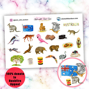 Australia Day Deco Stickers - V2
