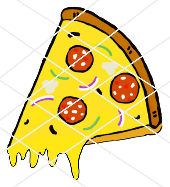 Hand drawn Pizza Stickers